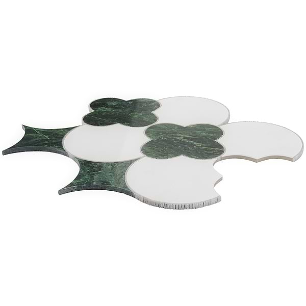 Layla Verde Polished Marble Mosaic Tile