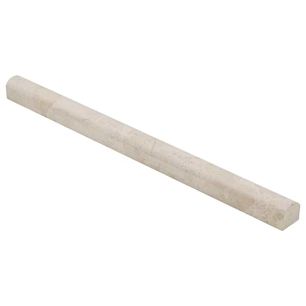 Cream Misto Beige 1x12 Honed Marble Pencil Liner