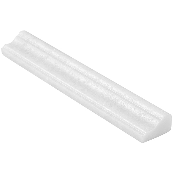 Snow White 2x12 Honed Marble Cornice Molding