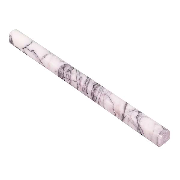 Lilac White 1x12 Polished Pencil Molding