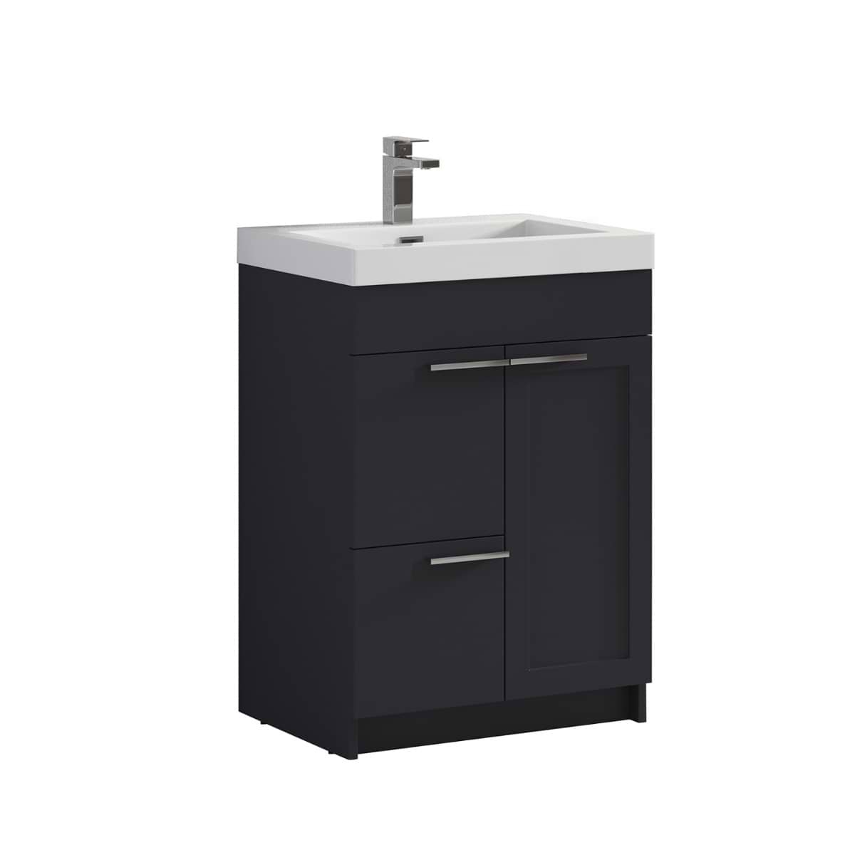 Mona Charcoal Gray 24'' Vanity with Acrylic Counter