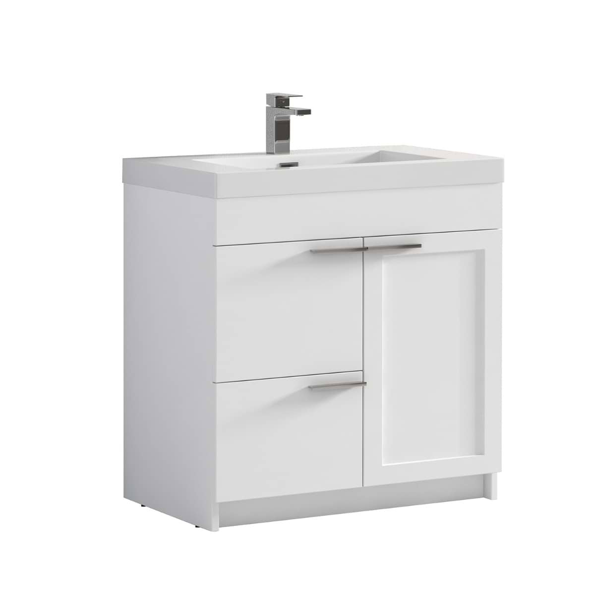 Mona 36" White Vanity And Counter