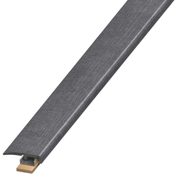 Optoro Trail Slate Black 1.38x94" LVT Slim End Cap by Versatrim