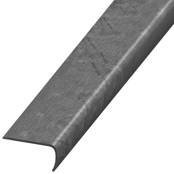 Optoro Chauny Marble Dark Gray 2x1x94" LVT VersaEdge Stair Nose by Versatrim
