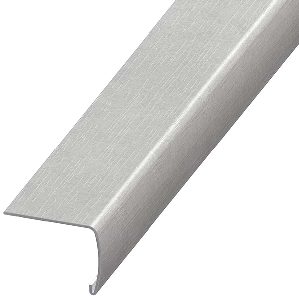 Katone Concreto Silver 2x1.5x94" VersaEdge Xtra Tall Stair Nose by Versatrim