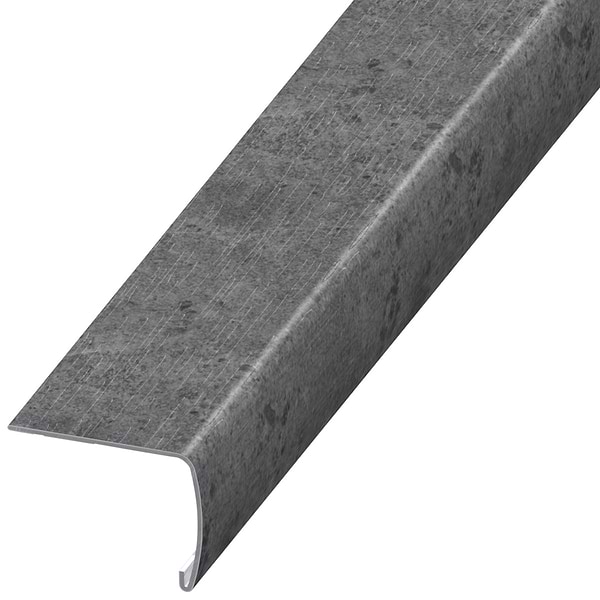 Optoro Juneau Sandstone Dark Gray 2x1.5x94" VersaEdge Xtra Tall Stair Nose by Versatrim