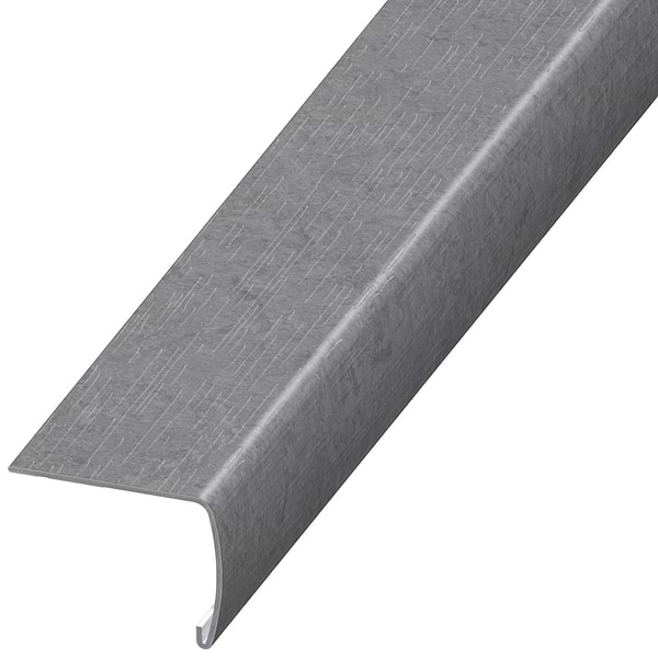 ReNew Metalcrete Pewter 2x1.5x94" VersaEdge Xtra Tall Stair Nose by Versatrim