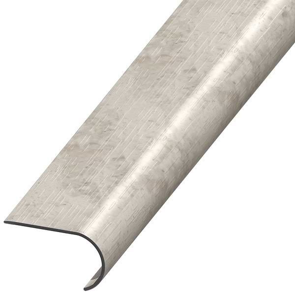 Katone Chauny Marble Medium Beige 2.48x1.52x94" LVT Round Stair Nose by Versatrim