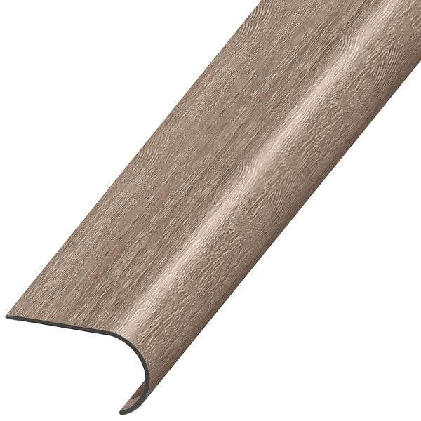 Optoro Bur Oak Brindle 2.48x1.52x94" LVT Round Stair Nose by Versatrim