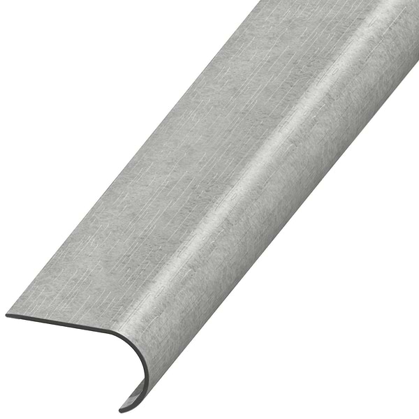 Optoro Juneau Sandstone Light Gray 2.48x1.52x94" LVT Round Stair Nose by Versatrim
