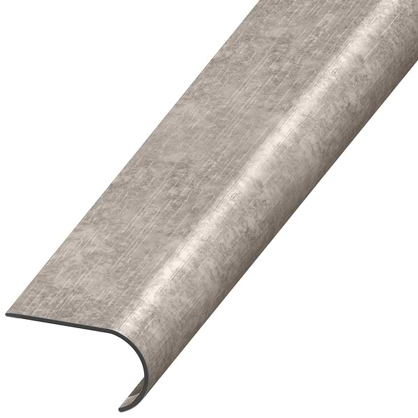 ReNew Metalcrete Mountain Dusk 2.48x1.52x94" LVT Round Stair Nose by Versatrim