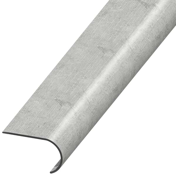 ReNew Metalcrete Platinum 2.48x1.52x94" LVT Round Stair Nose by Versatrim