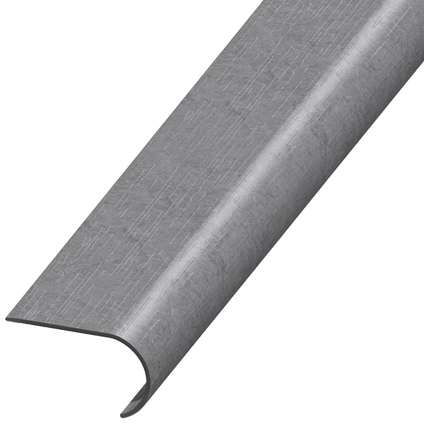 ReNew Metalcrete Pewter 2.48x1.52x94" LVT Round Stair Nose by Versatrim