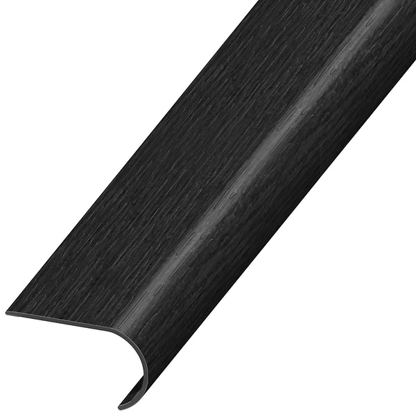 Moxy XL Night Black 2.48x1.52x94" LVT Round Stair Nose by Versatrim