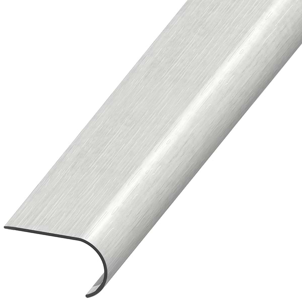 Fleetwood Silver 2.48x1.52x94" LVT Round Stair Nose by Versatrim