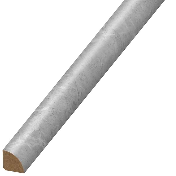 Katone Chauny Marble Medium Gray .75x94" LVT Quarter Round Molding by Versatrim