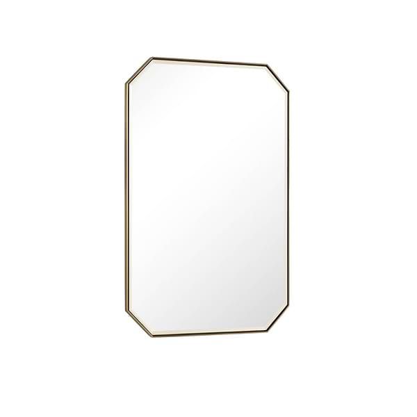 James Martin Vanities Rohe Champagne Brass 24x36" Octagonal Mirror