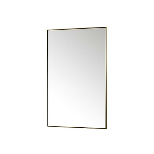 James Martin Vanities Rohe Champagne Brass 26x40" Rectangle Mirror