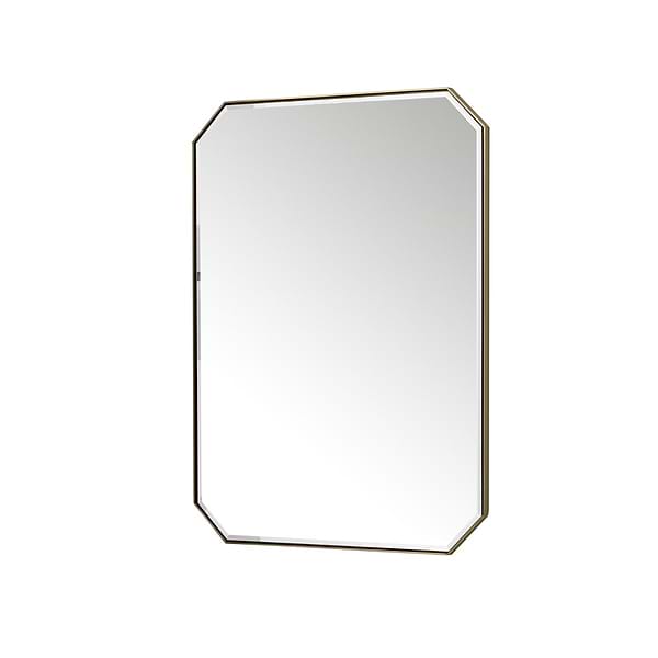 James Martin Vanities Rohe Champagne Brass 30x40" Octagonal Mirror