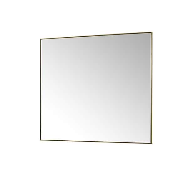 James Martin Vanities Rohe Champagne Brass 48x40" Rectangle Mirror