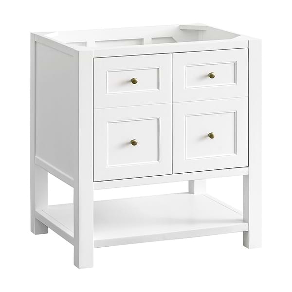 James Martin Vanities Breckenridge Bright White 30" Single Vanity without Top