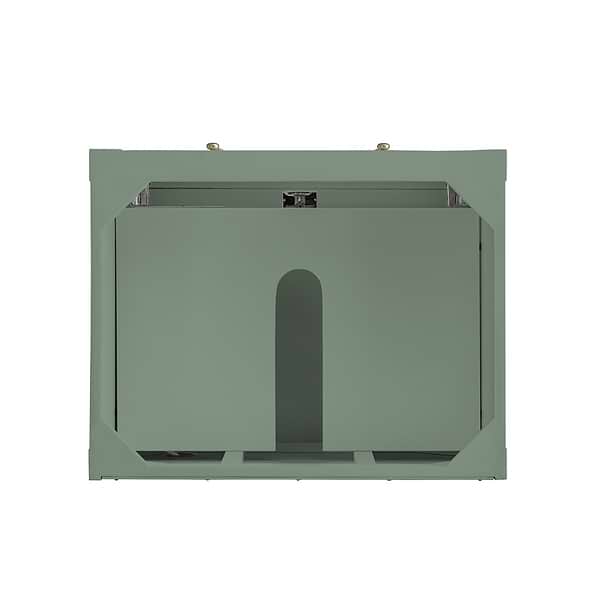 James Martin Vanities Breckenridge Smokey Celadon Green 30" Single Vanity with White Zeus Quartz Top