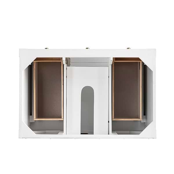 James Martin Vanities Breckenridge Bright White 36" Single Vanity with Charcoal Soapstone Quartz Top