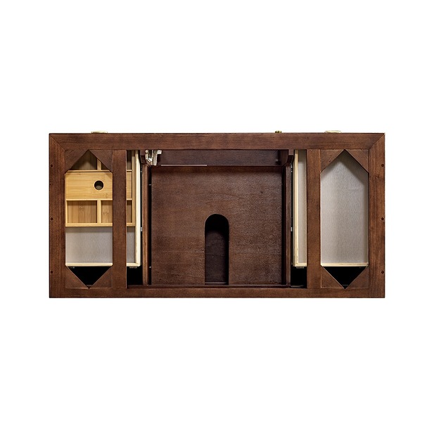 James Martin Vanities Amberly Mid-Century Walnut 48" Single Vanity without Top