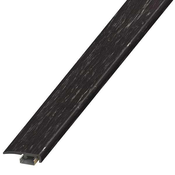 Woodcrete LVT Black 1.38x94" LVT Slim End Cap by Versatrim