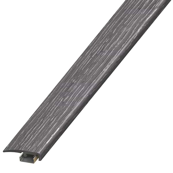 Woodcrete LVT Charcoal 1.38x94" LVT Slim End Cap by Versatrim