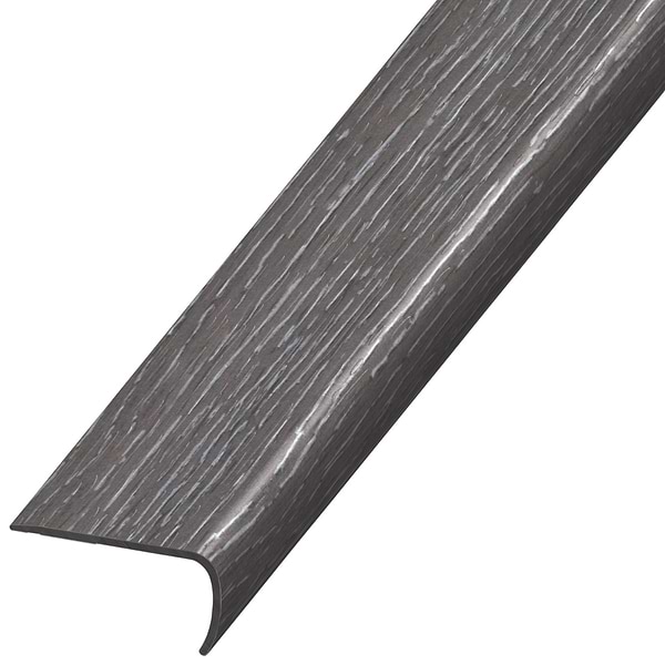 Woodcrete LVT Charcoal 2x1x94" LVT VersaEdge Stair Nose by Versatrim