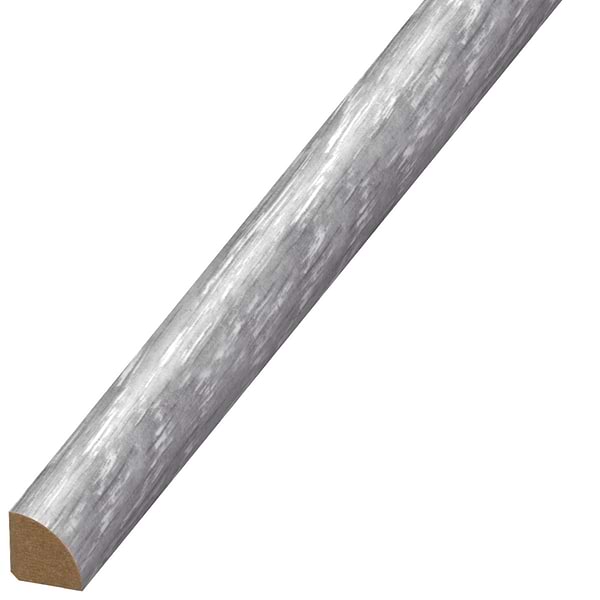 Woodcrete LVT Silver Gray .75x94" LVT Quarter Round Molding by Versatrim
