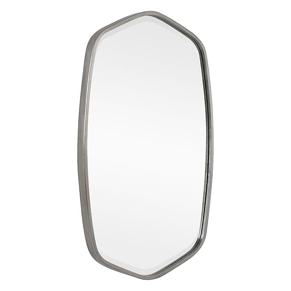 Ayelet Silver 22x36" Geometric Mirror
