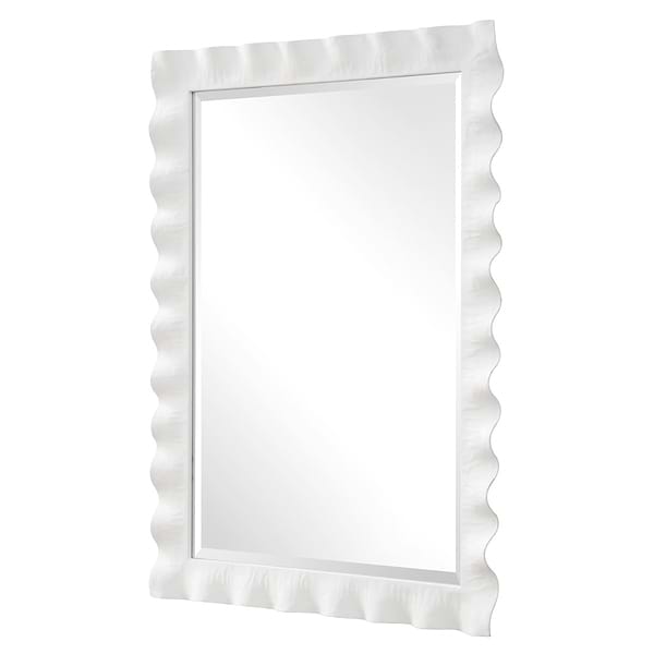 Naomi White 28x40" Rectangle Mirror