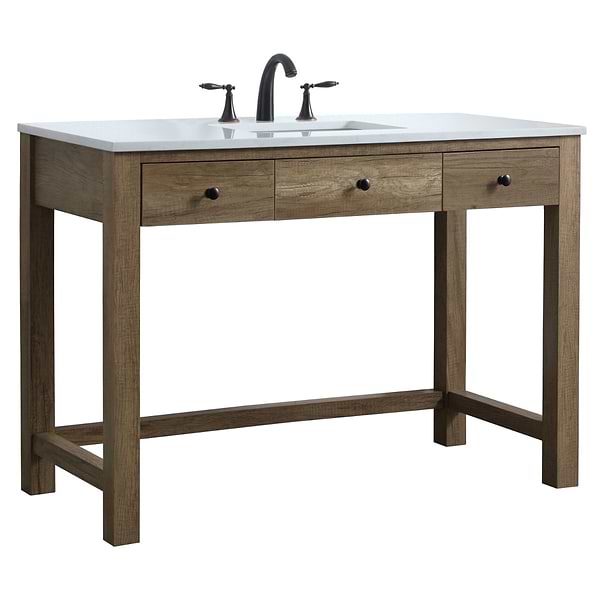 Murray Blonde Oak 48" Single Vanity with White Cultured Marble Top