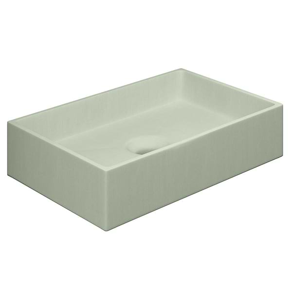 Jeker Thyme Green 21" Concrete Rectangle Floating Sink by mudd.concrete