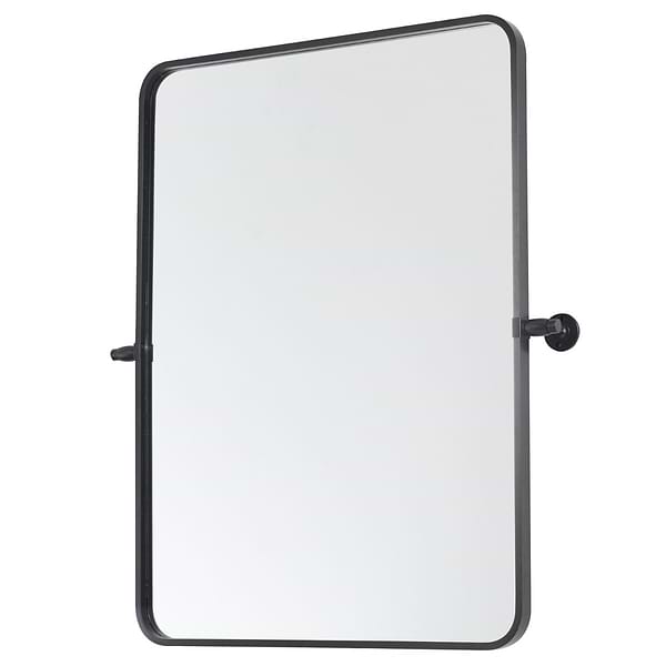 Liora Matte Black 24x32" Rectangle Tilt Mirror