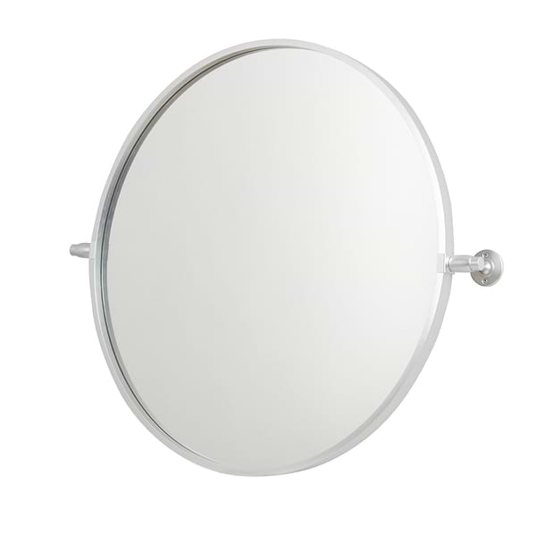Liora Silver 24" Round Tilt Mirror