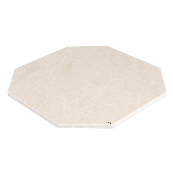 Alaris Crema Ella 12" Octagon with Calacatta Viola Dot Honed Marble Tile