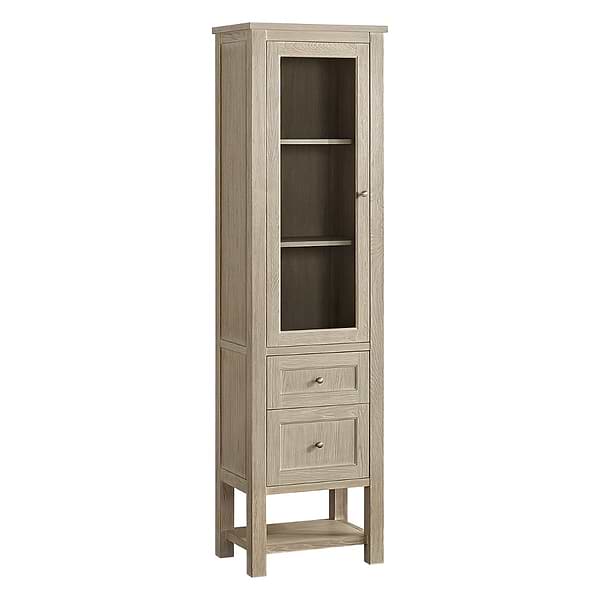 James Martin Vanities Breckenridge Whitewashed Oak  22x80 Linen Cabinet