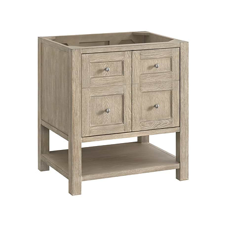 James Martin Vanities Breckenridge Whitewashed Oak 30