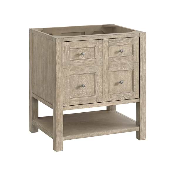James Martin Vanities Breckenridge Whitewashed Oak 30" Single Vanity without Top