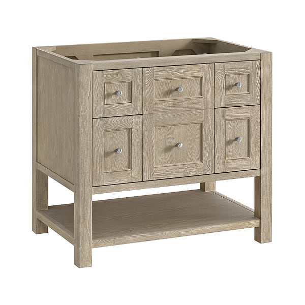 James Martin Vanities Breckenridge Whitewashed Oak 36" Single Vanity without Top