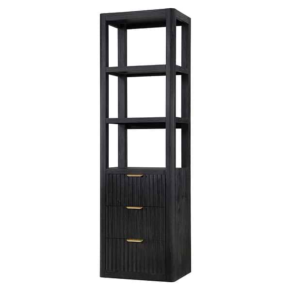 Solara Black Oak  22" Linen Cabinet