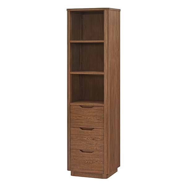 Salma Weathered Brown Oak 20" Linen Cabinet