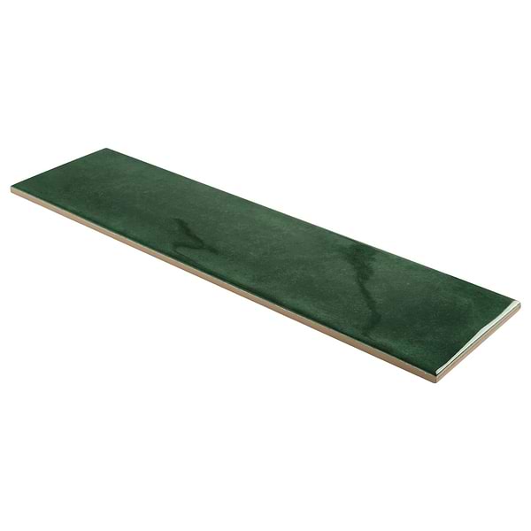 Aquarella Leaf Green 4x16 Glossy Ceramic Tile