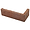 Brownstone Flashed Red 2x7 Textured Wire Cut Clay Thin Brick Corner