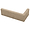 Brownstone Gray 2x7 Textured Wire Cut Clay Thin Brick Corner