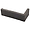 Brownstone Charcoal Black 2x7 Textured Wire Cut Clay Thin Brick Corner