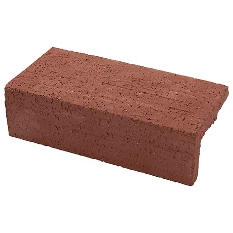 Brownstone Red 2x7 Textured Wire Cut Clay Thin Brick Edge Cap